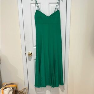 La Ligne Green Strapless Dress